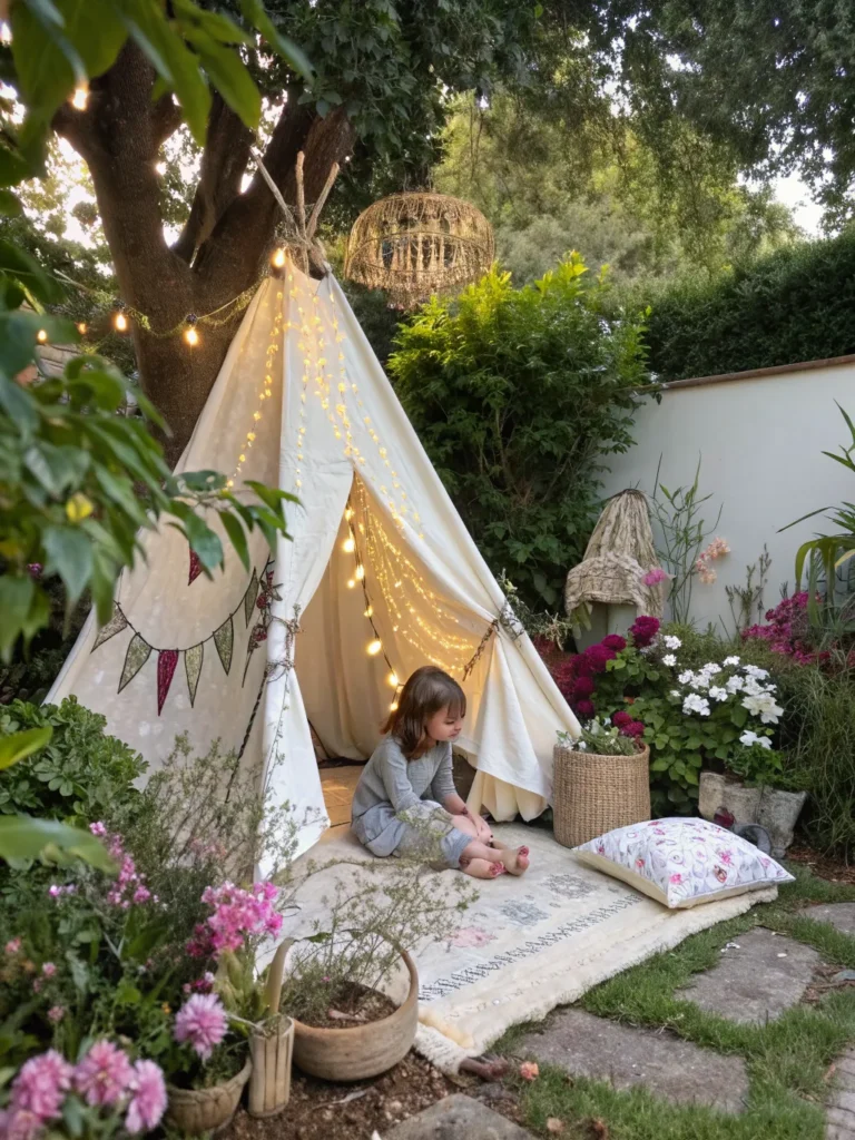 28 teepee or tent hideaway canvas teepee set in