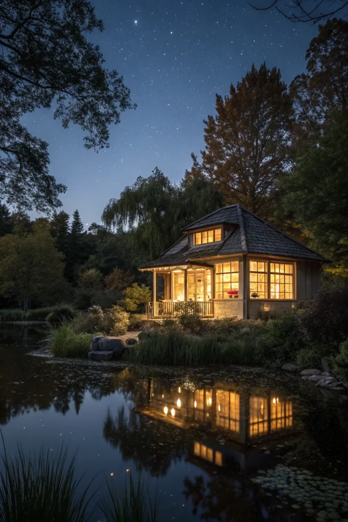 29 a charming summer house overlooking the pond