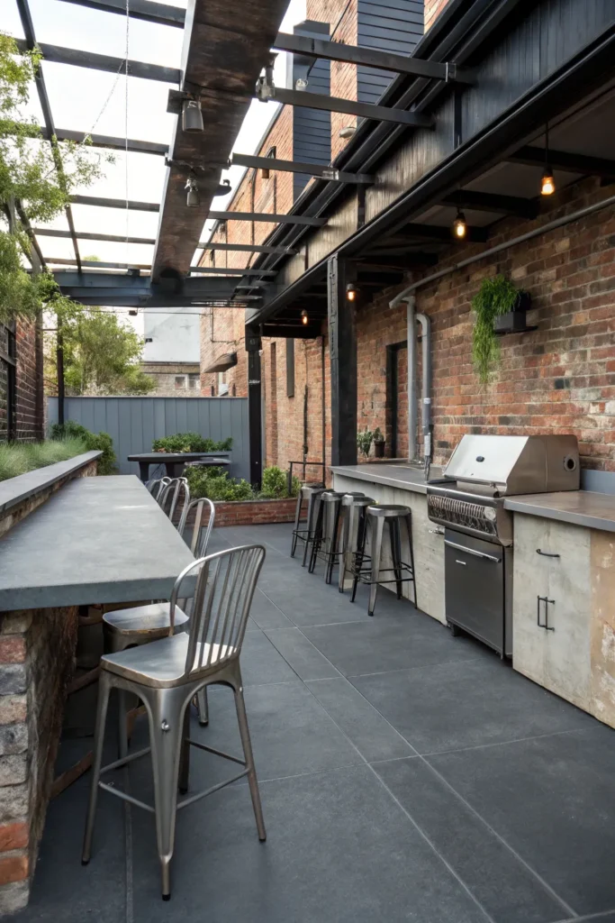 29 industrial chic bbq patio bbq patio with me