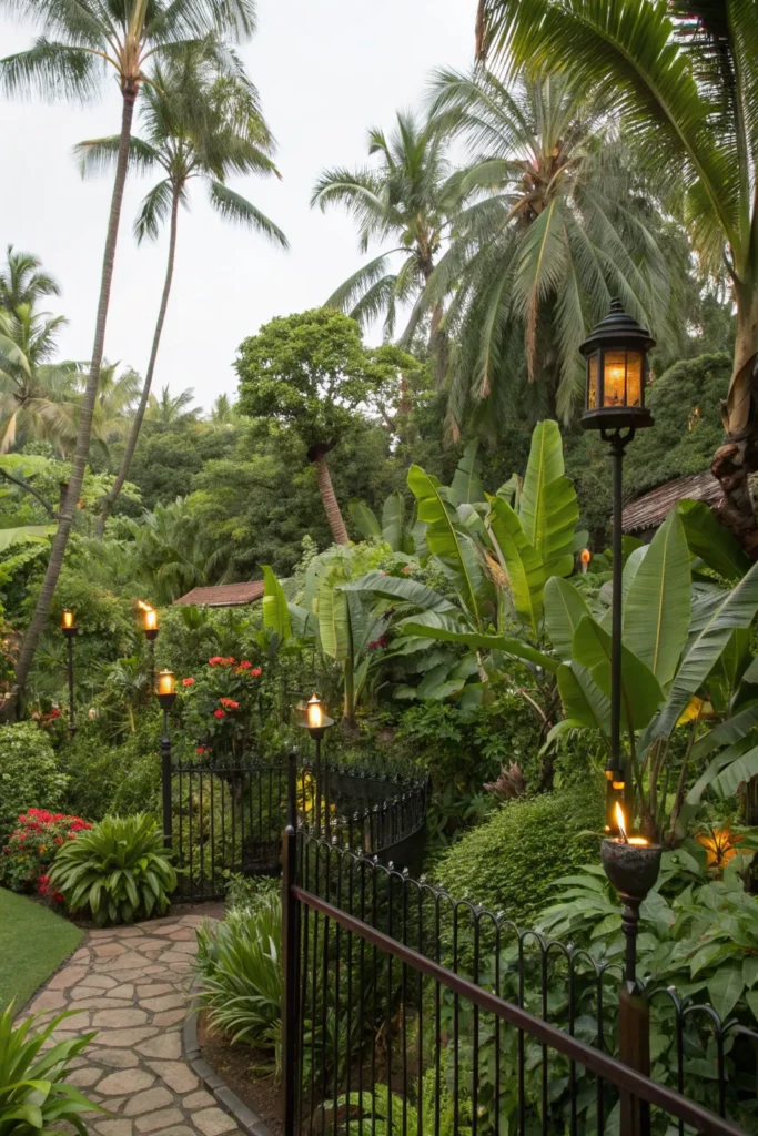 29 tropical escape a lush tropical garden with p