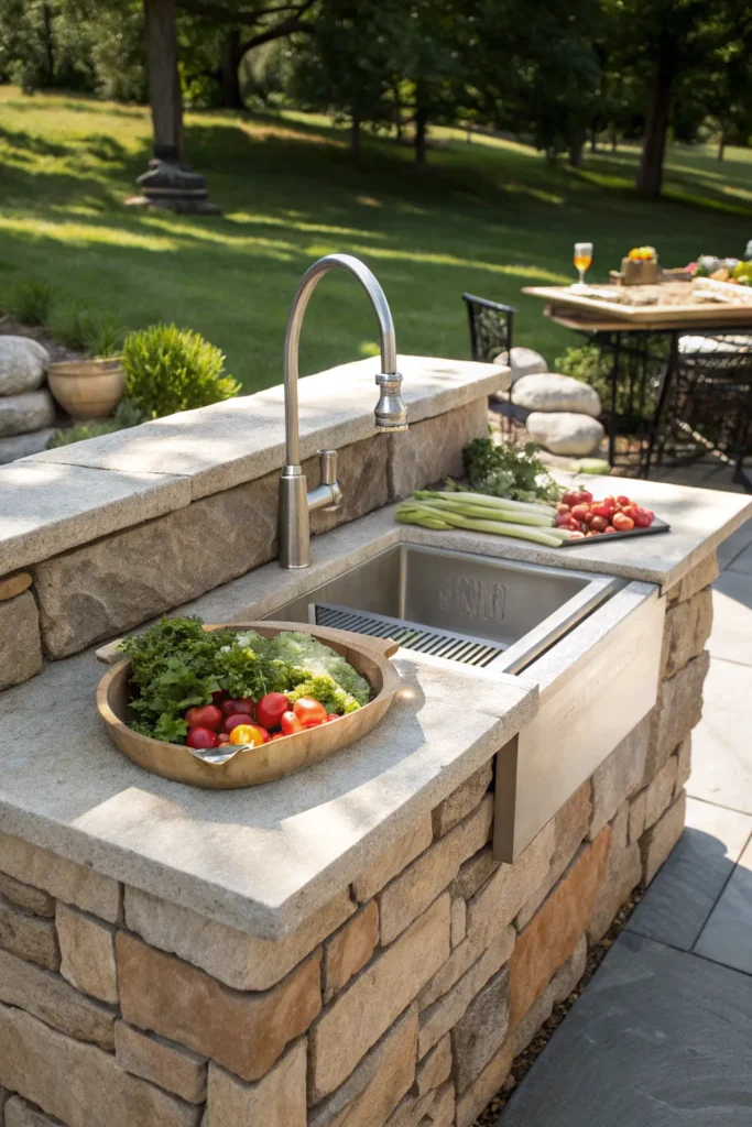 3 large sunstone leading light 34 outdoor sink