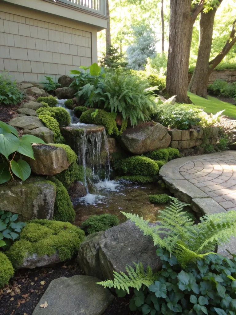 3 realistic mountain inspired mini stone waterfal