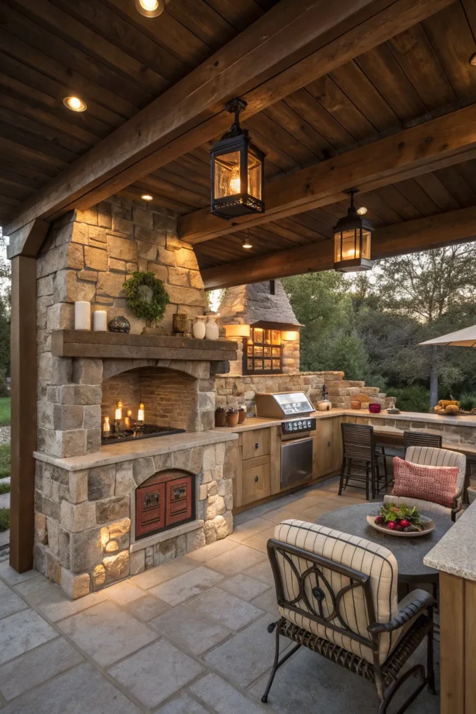 3 rustic outdoor kitchen charm cozy outdoor kitc