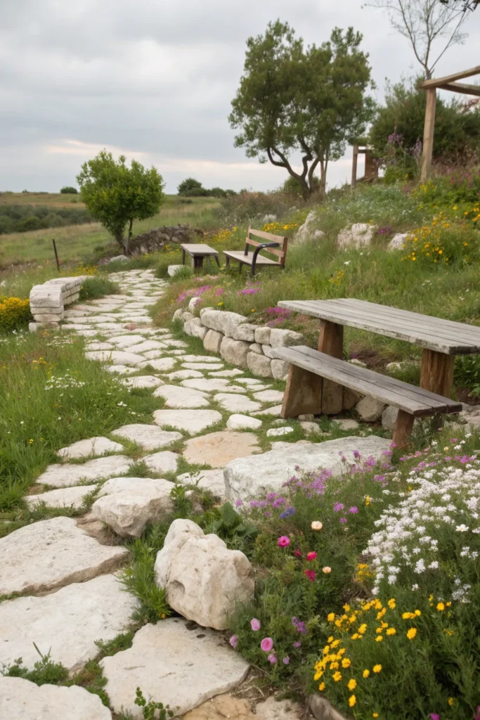 3 rustic white stone garden a rustic outdoor spa
