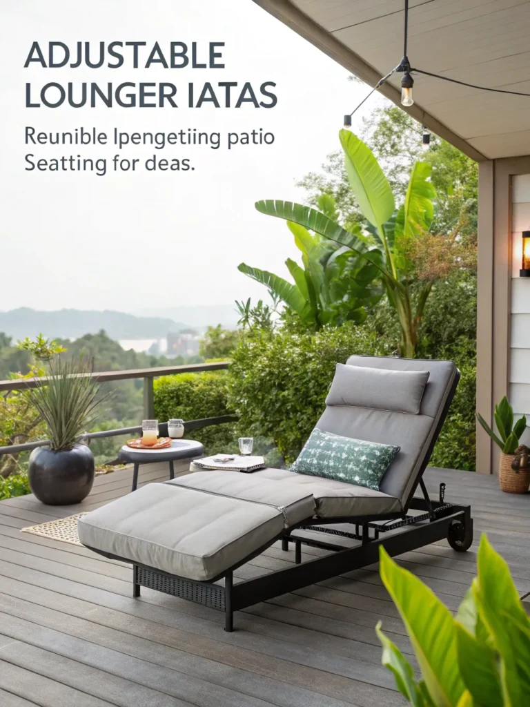 30 adjustable lounger patio seating ideas