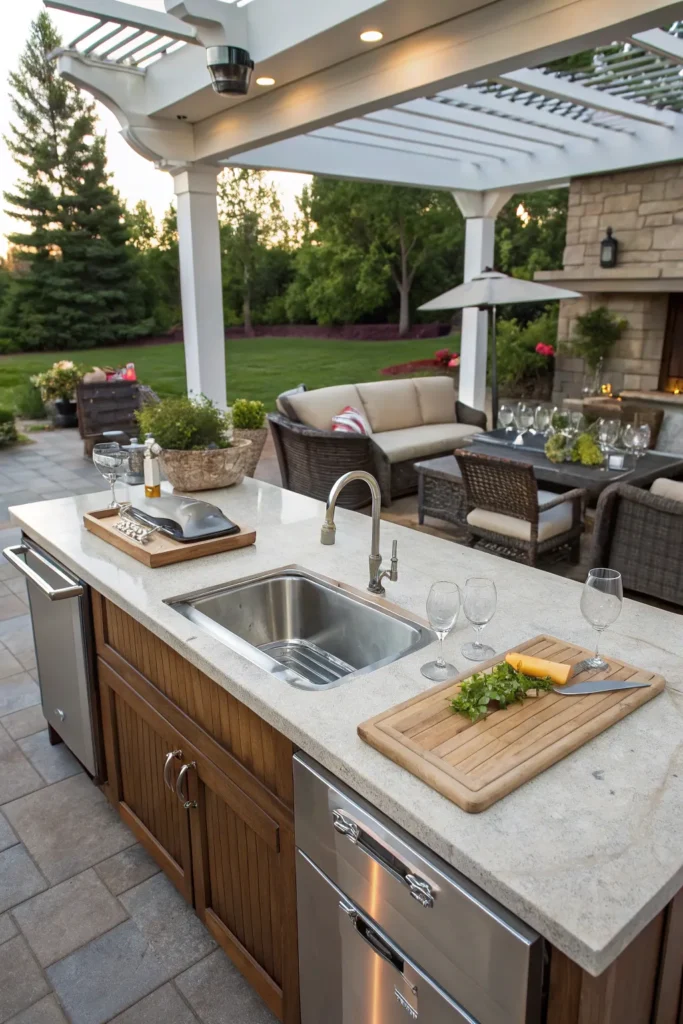 30 deluxe outdoor sink prep island for enterta