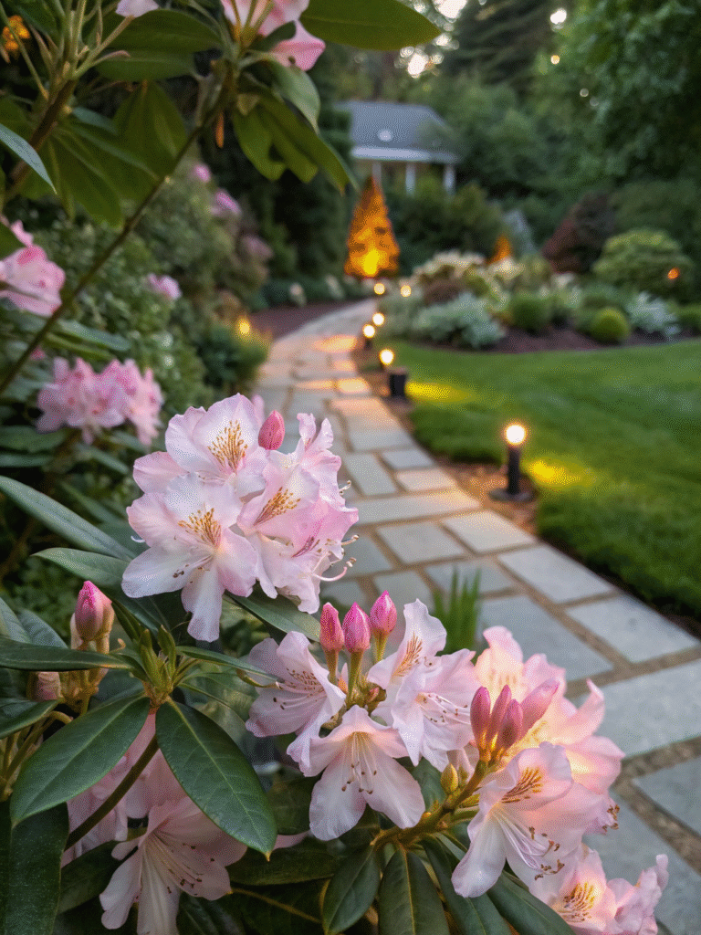30 focal point garden view with rhododendron sci