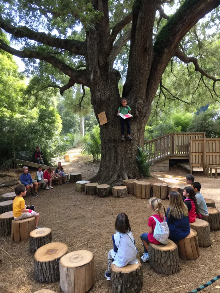 30 storytime tree circle large shady tree surrou