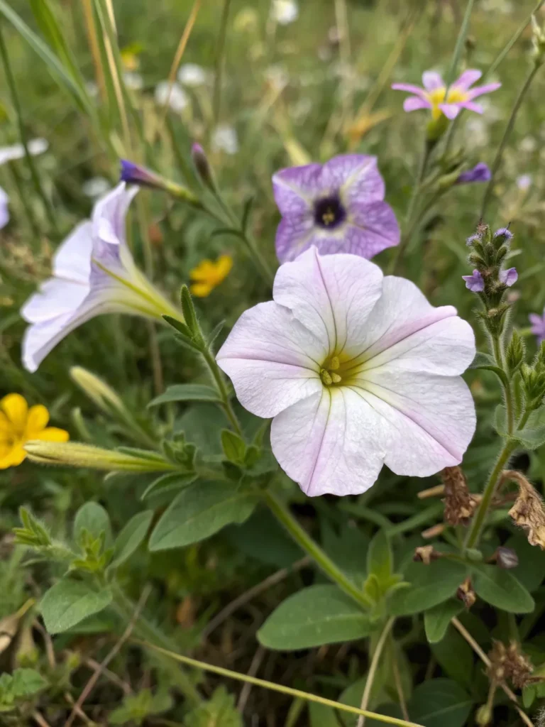 31 close of wild petunia wild flower
