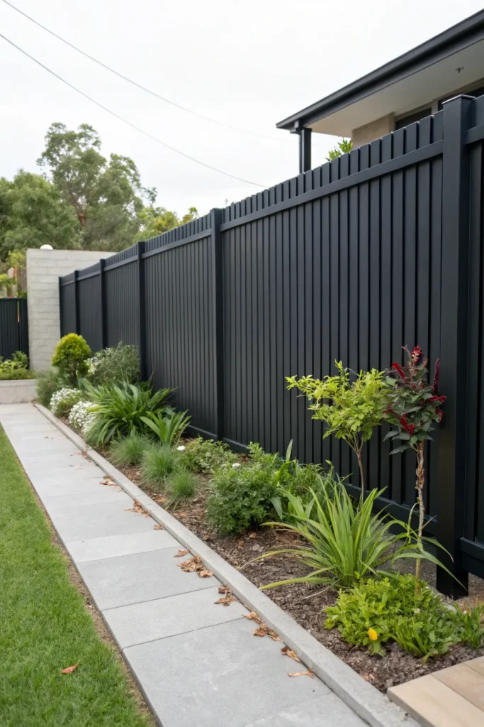 31 modern matte black fence sleek black fence su