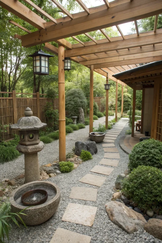 31 peaceful oriental inspired pergola bamboo an