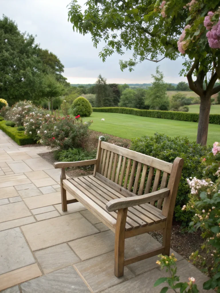 31 wooden park bench patio seating ideas