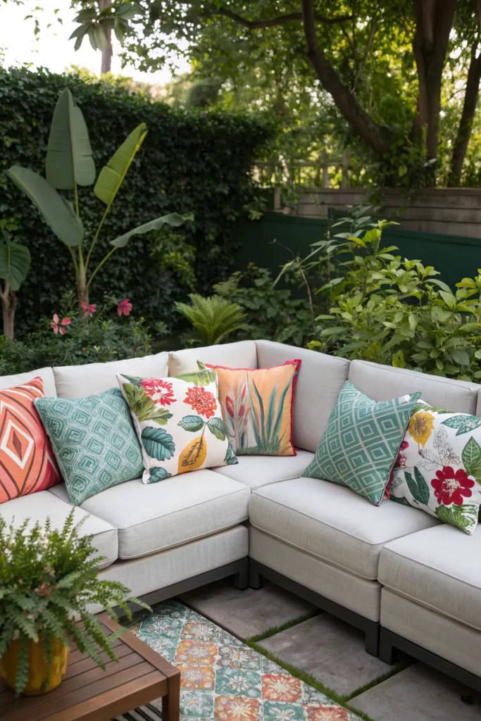 32 accent pillows modern sectional patio sofa fi