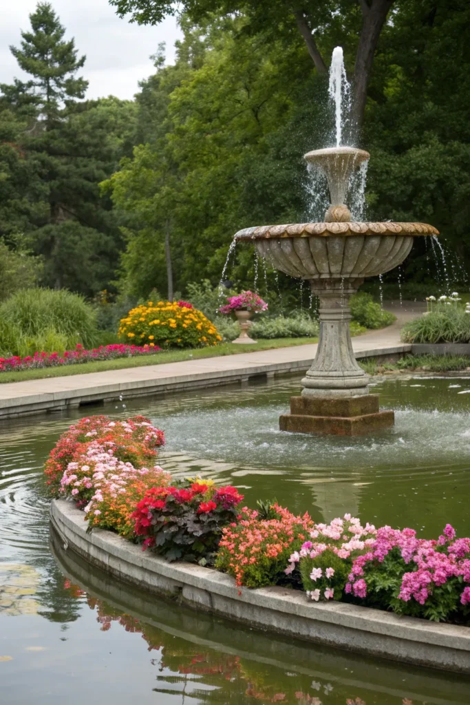 32 flower blossom fountain a flower shaped fount