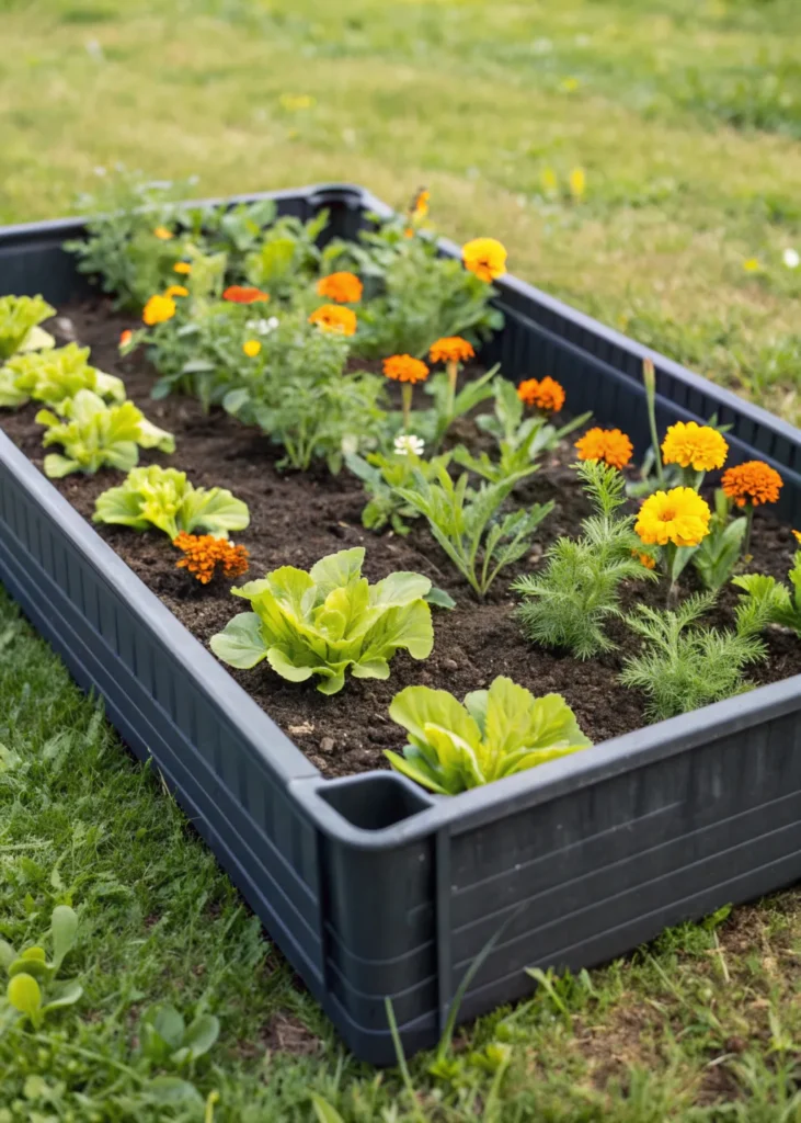 32 garland garden bed kit a lightweight dark