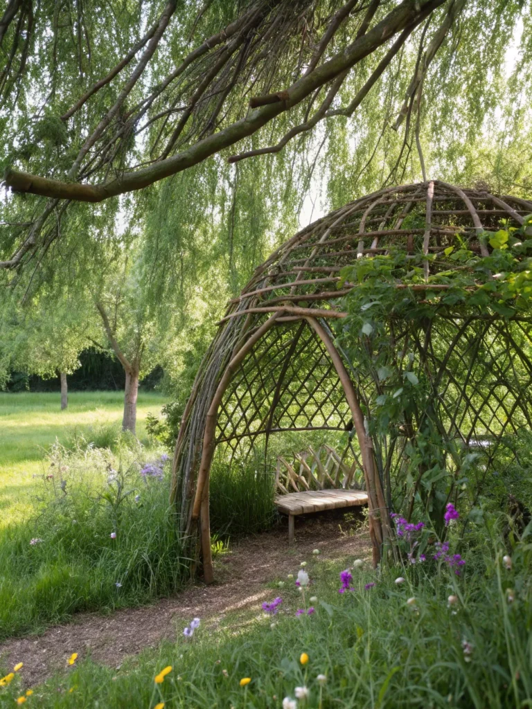 32 realistic depiction of a living arbor woven fr