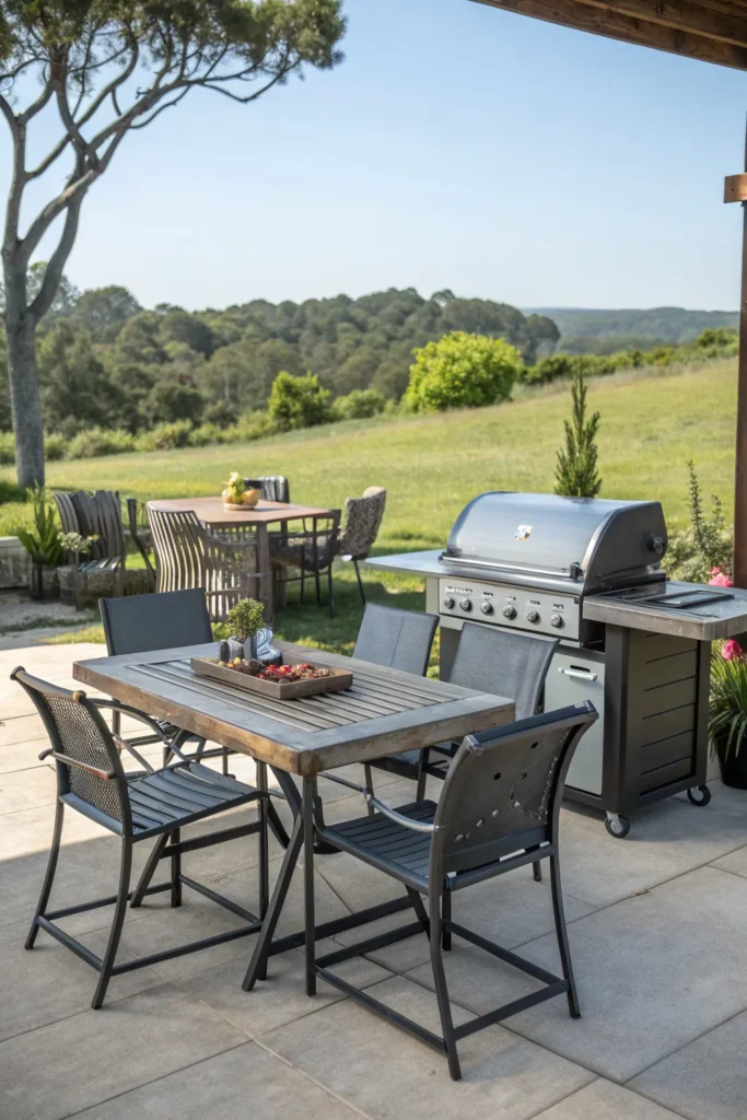 32 recycled metal furniture patio bbq area ideas