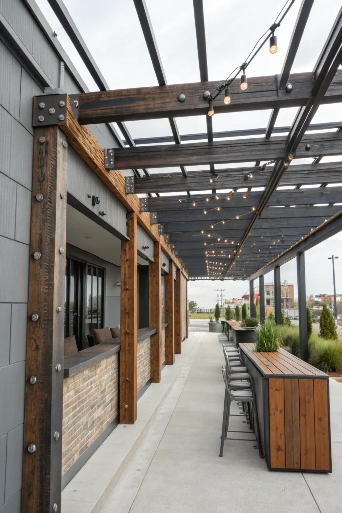 32 urban inspired industrial chic pergola expos