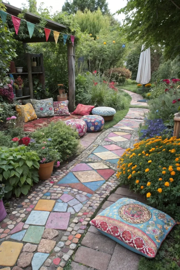 33 bohemian mosaic pathway garden a vibrant mosa