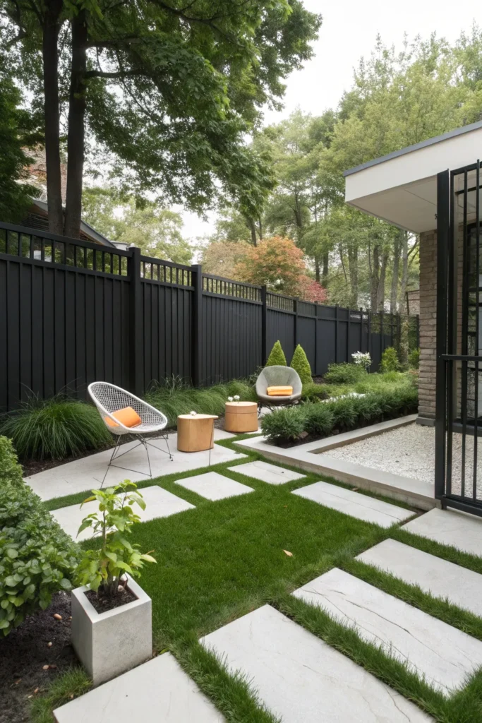 33 mid century modern garden a stylish black fen