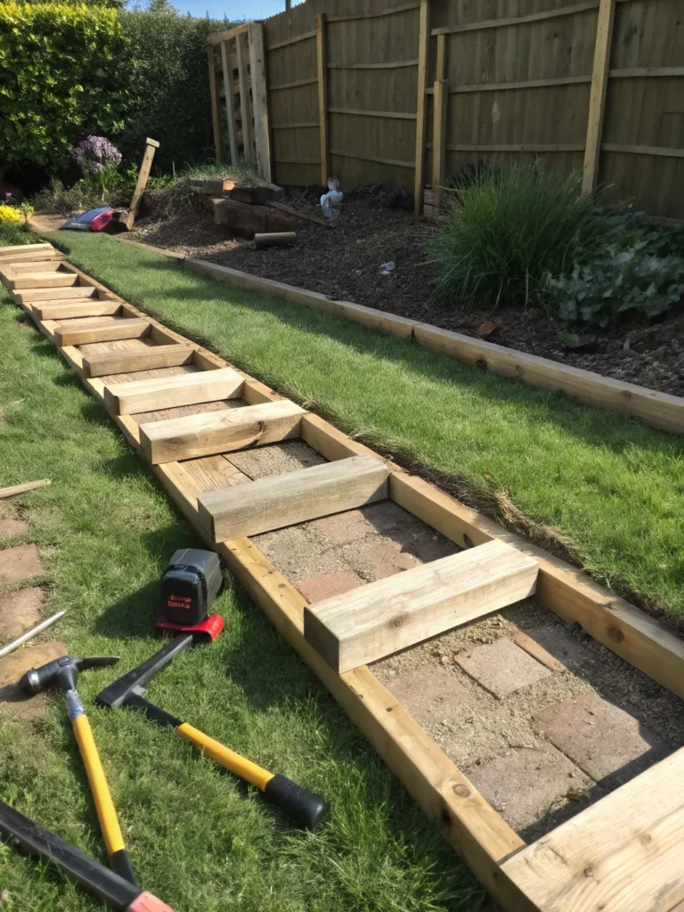 33budget friendly pine railway sleepers in neat fo