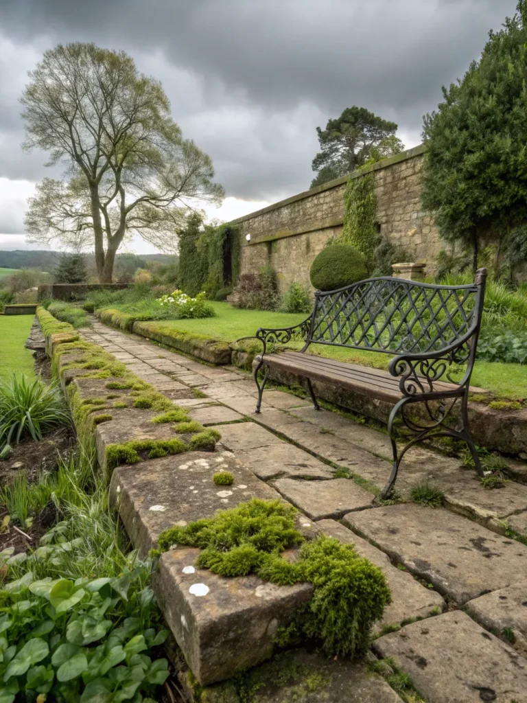 34historical style garden using ancient oak sleepe
