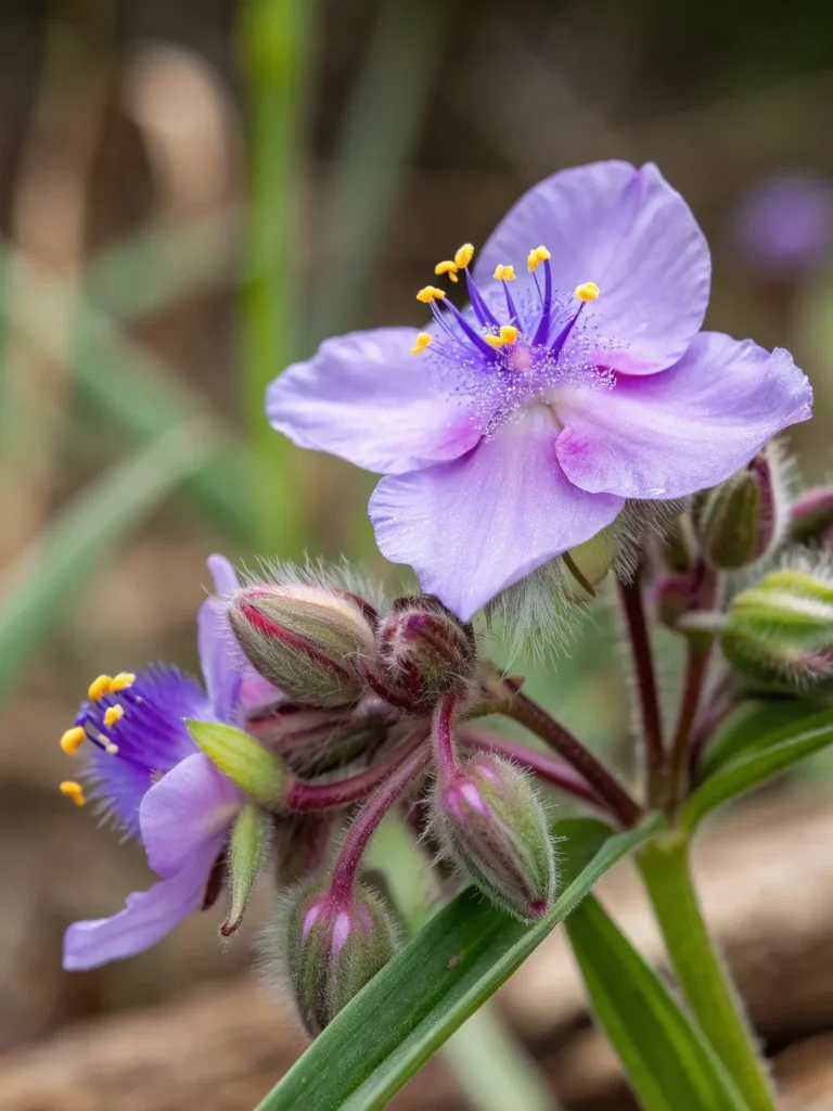 35 close of spiderwort wild flower