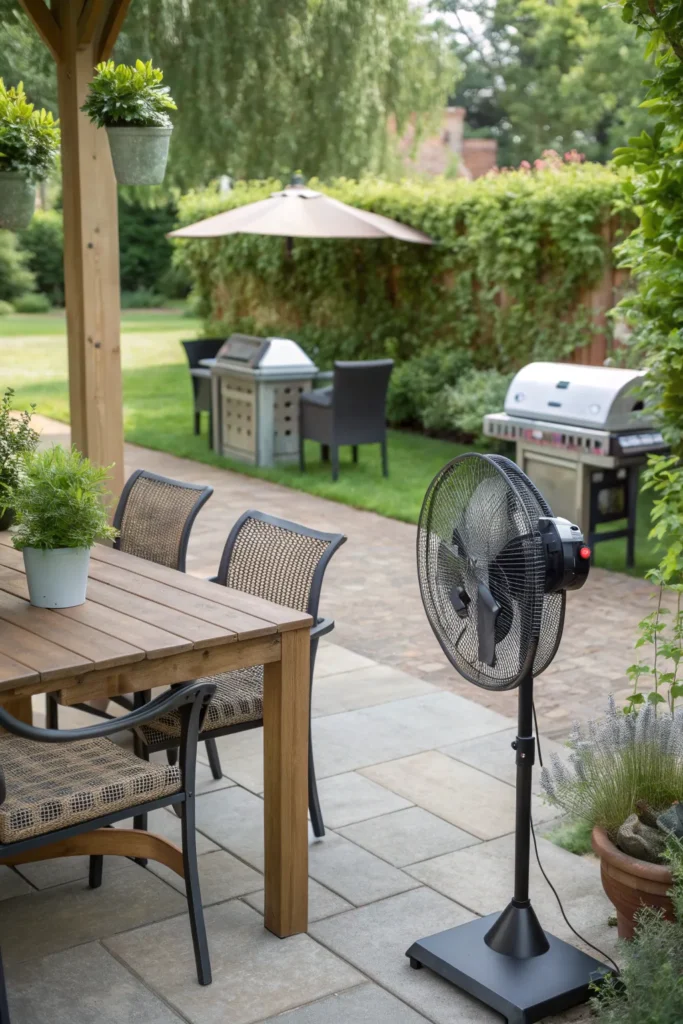 35 outdoor fan for hot days patio bbq area ideas