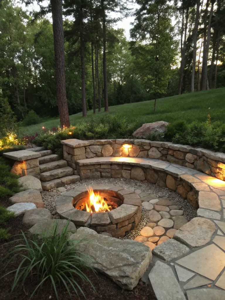 35 sunken fire pit natural fire pit ideas