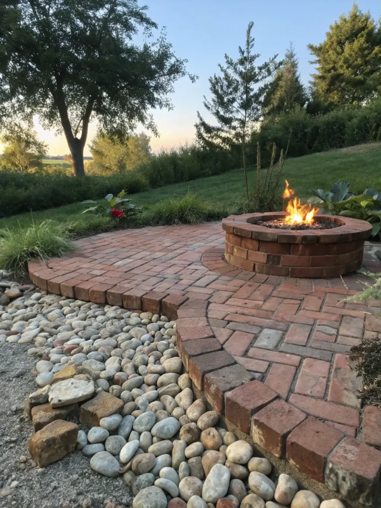 36 recycled brick patio natural fire pit ideas