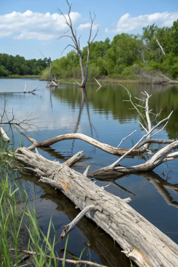 37 driftwood pond a pond accented with weather