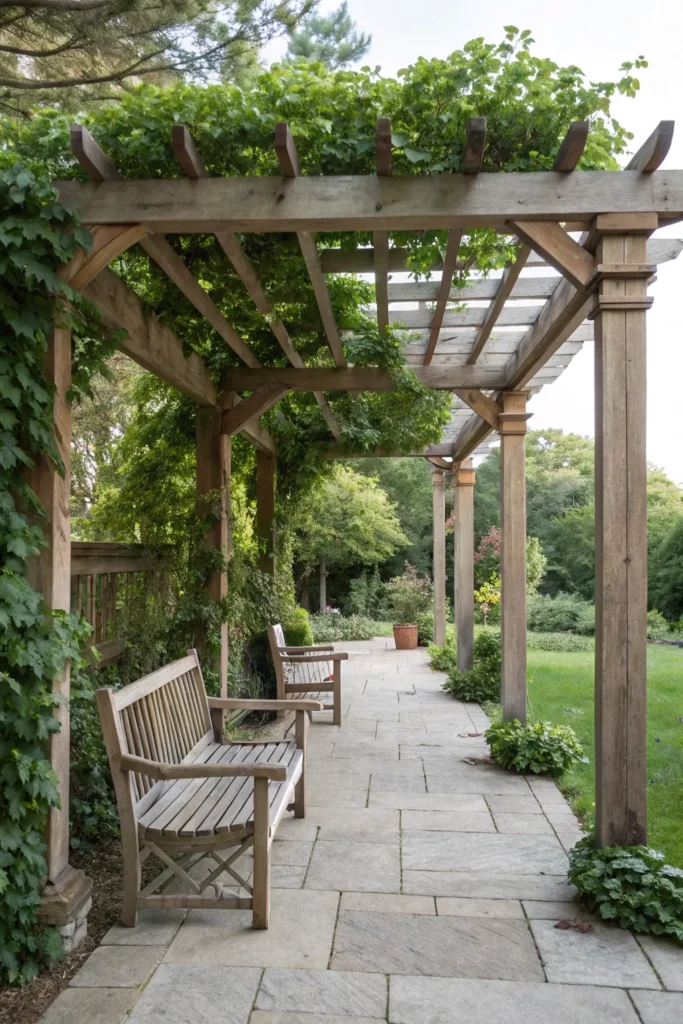 38 classic traditional wood pergola natural woo