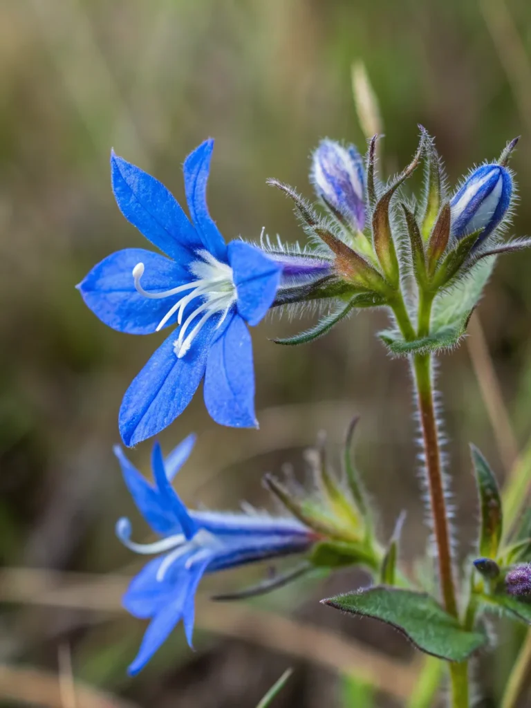 39 close of great blue lobelia wild flower