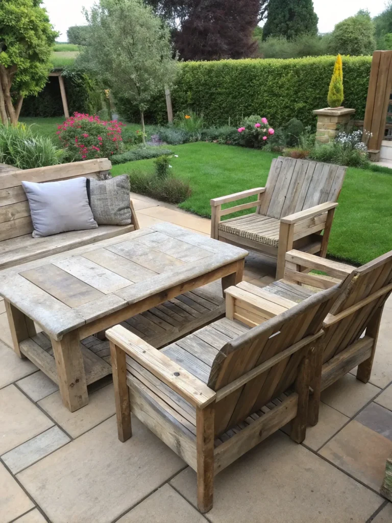 39 reclaimed wood lounge set patio seating ideas