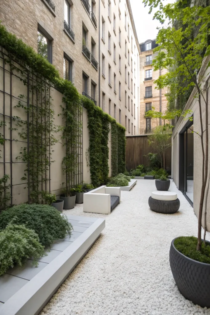 4 chic urban stone garden a compact city courtya