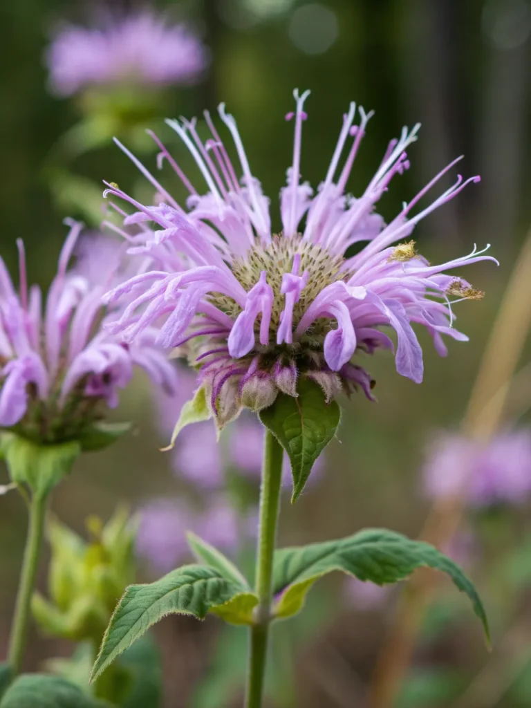 4 close up of wild bergamot wild flower