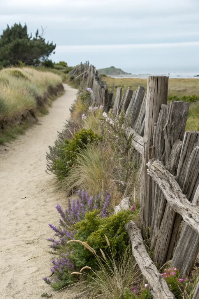 4 driftwood privacy fence illustrate a driftwood
