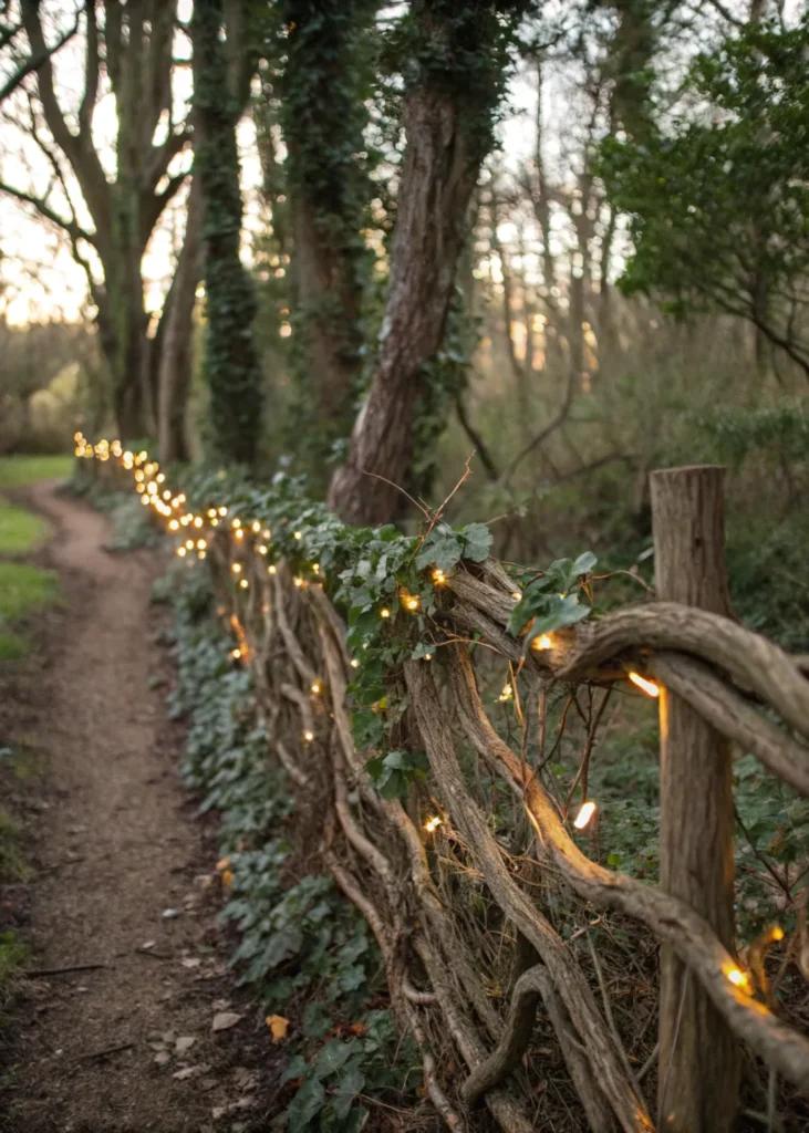 4 gnarled branch woodland fence create a realist