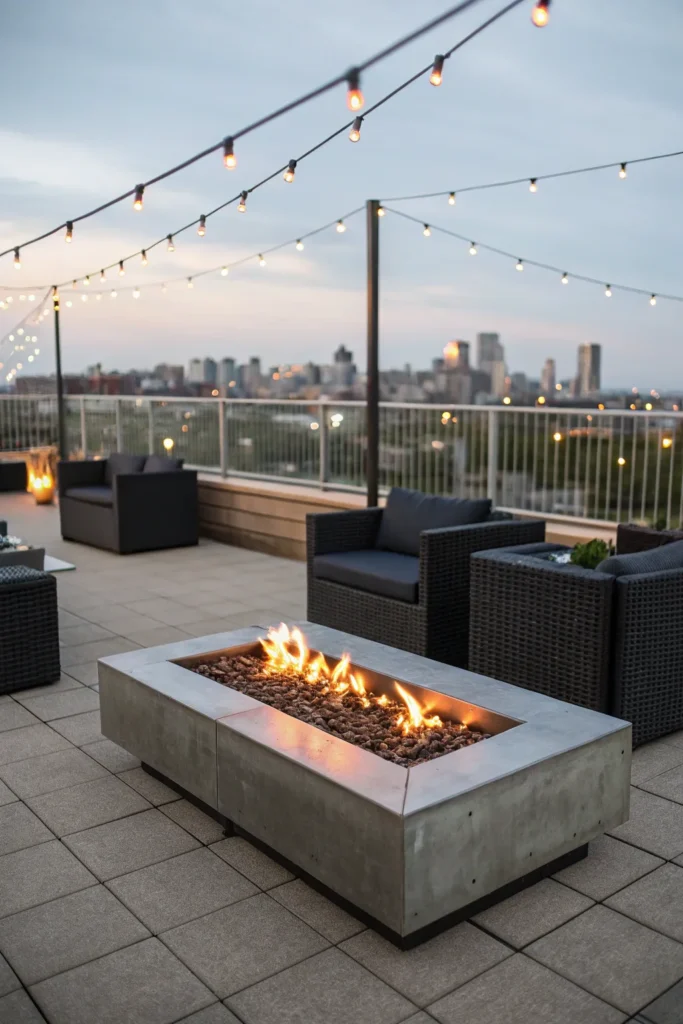 4 modern steel rectangular fire pit a sleek rect