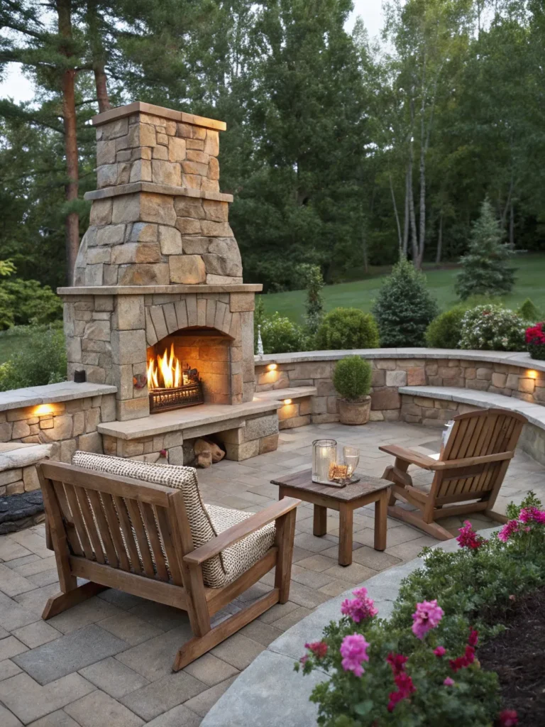 4 outdoor fireplace addition natural fire pit ide