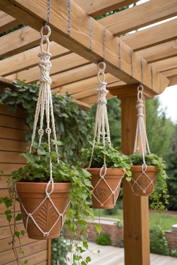 41 hanging macrame plant pots macrame hangers