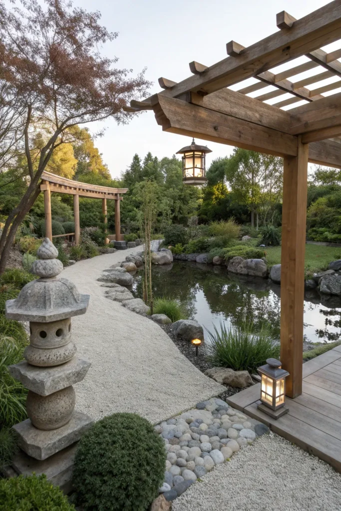 44 calming japanese zen garden pergola cedar be