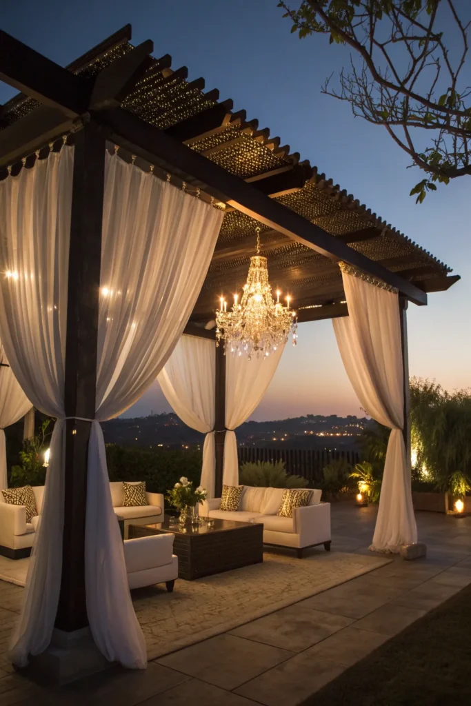 45 luxurious glamorous hollywood pergola flowin