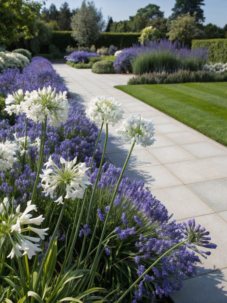 46 agapanthus twister contemporary border desig