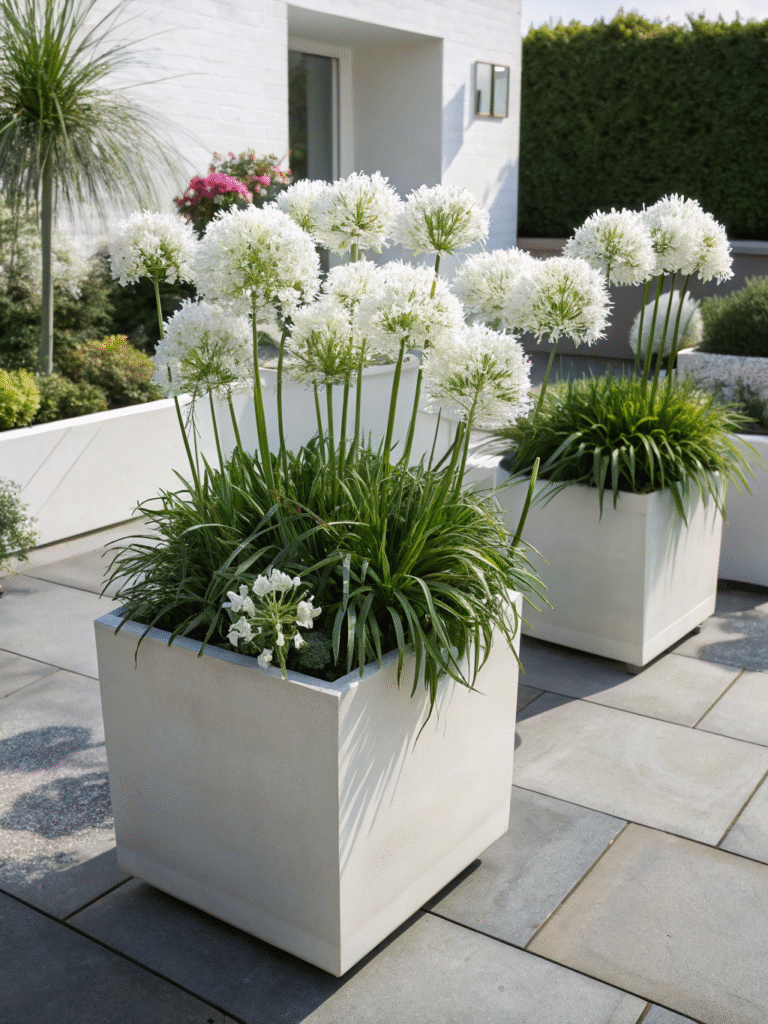 47 agapanthus snowball raised container garden