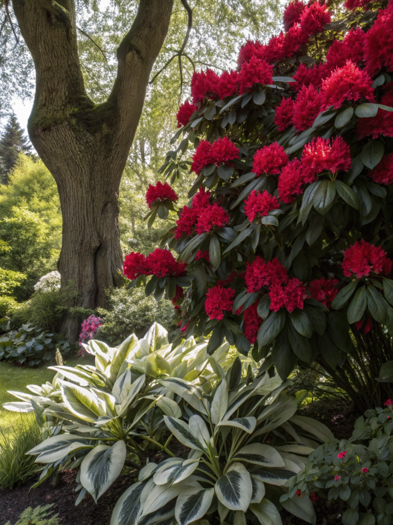 5 dramatic garden scene with rhododendron nova z