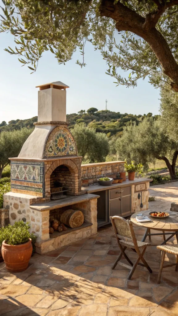 5 mediterranean coastal outdoor kitchen with oli