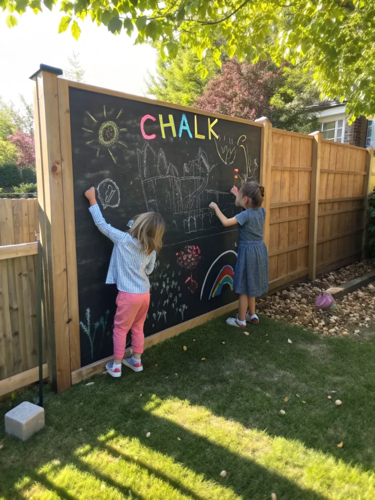 5 outdoor chalkboard wall a large black chalkboa