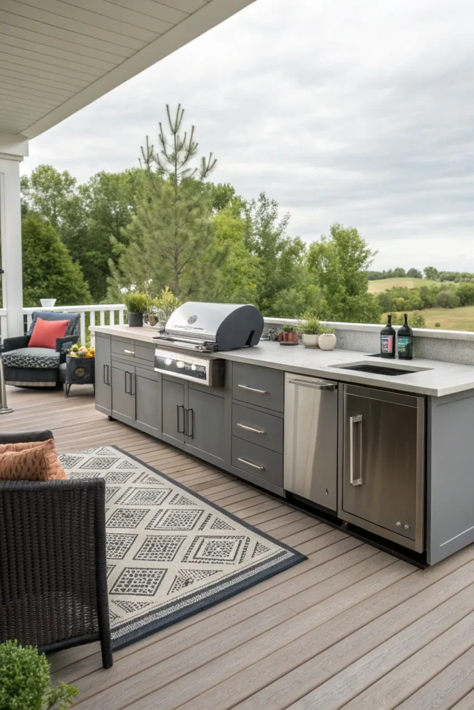 5 outdoor kitchen on a deck modern deck kitchen