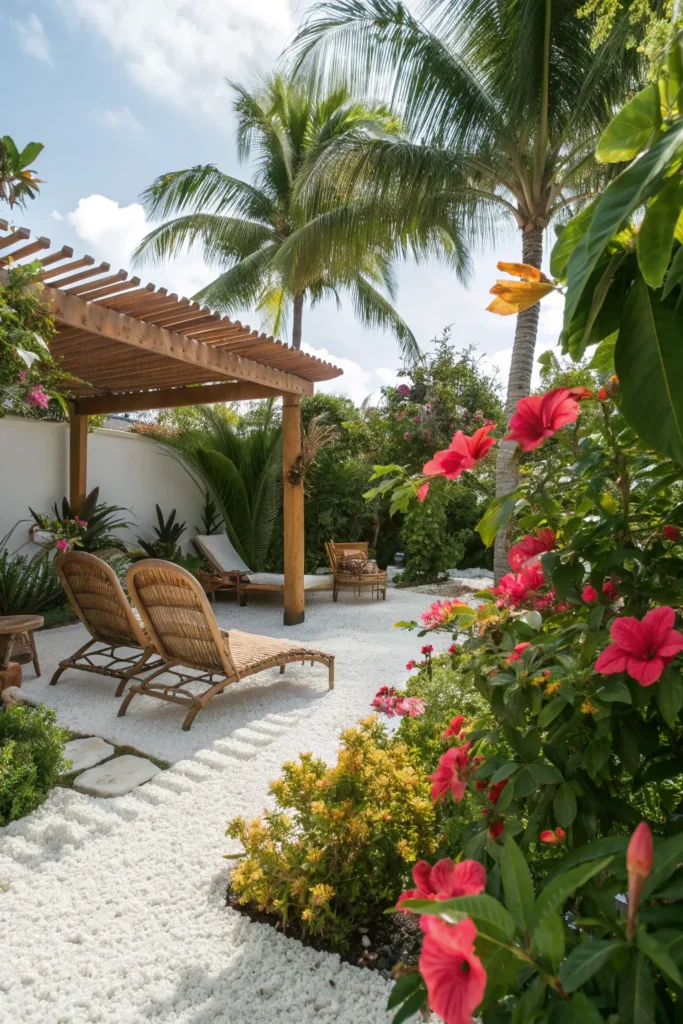 5 tropical white stone garden a tropical backyar